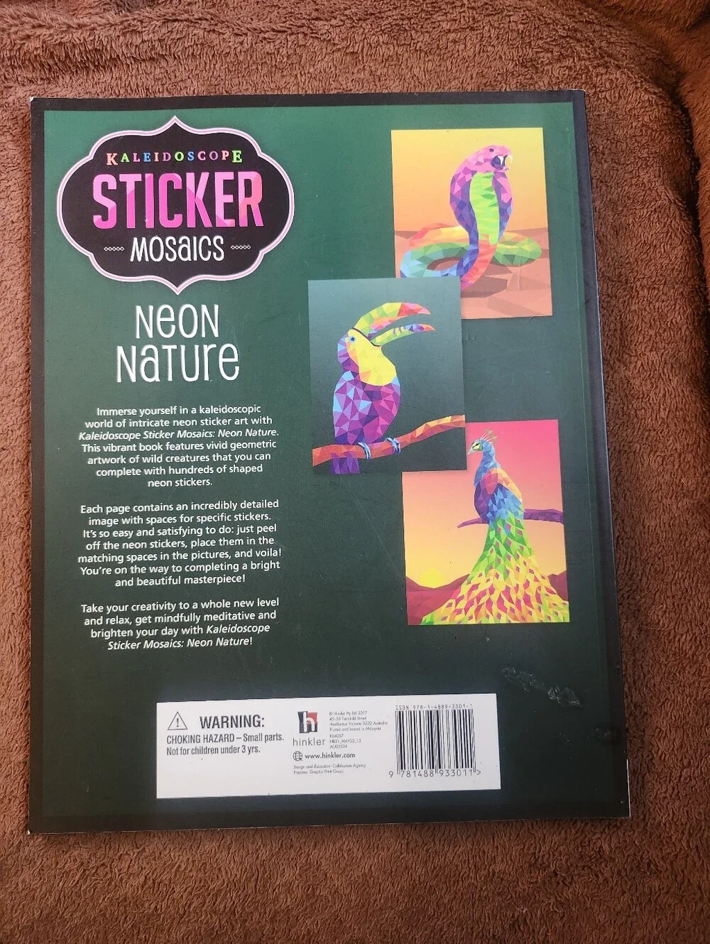 Kaleidoscope Nature & Cat Photo Sticker Mosaics  Sticker Art Kits (2 Books)